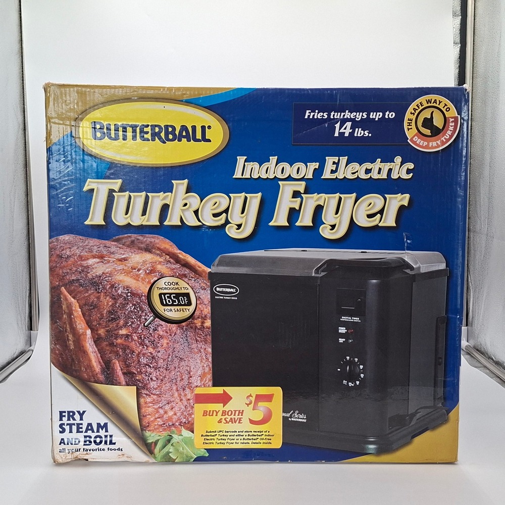 Masterbuilt Butterball 20010611 Indoor Electric Turkey Fryer Open Box